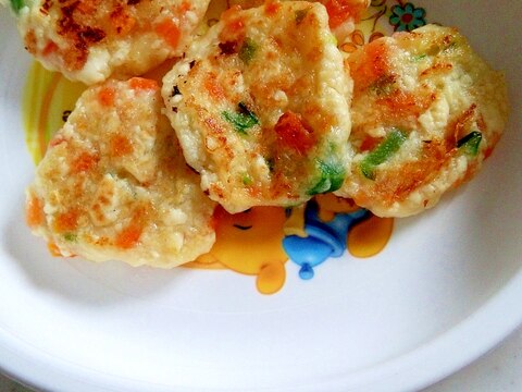 離乳食 さやいんげんとにんじんの豆腐おやき レシピ 作り方 By さとmin 楽天レシピ